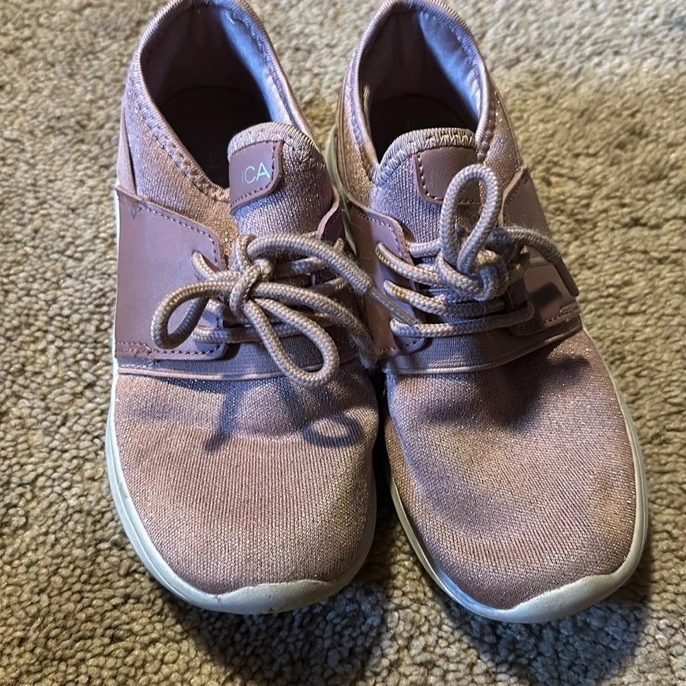 Nautical pink sparkle sneaker - Picture 1 of 4